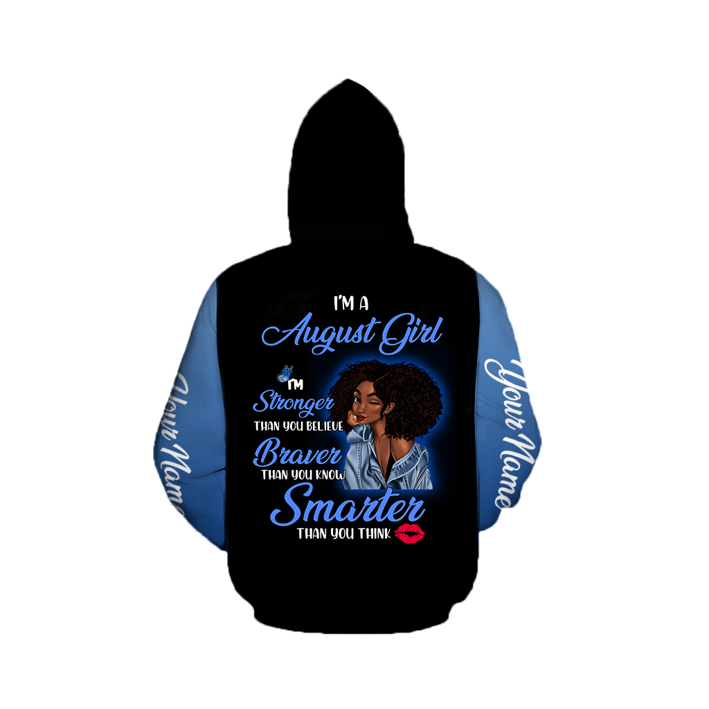 August Girl Cuztomize Name 3D All Over Printed Shirts For Women MH1011200S8