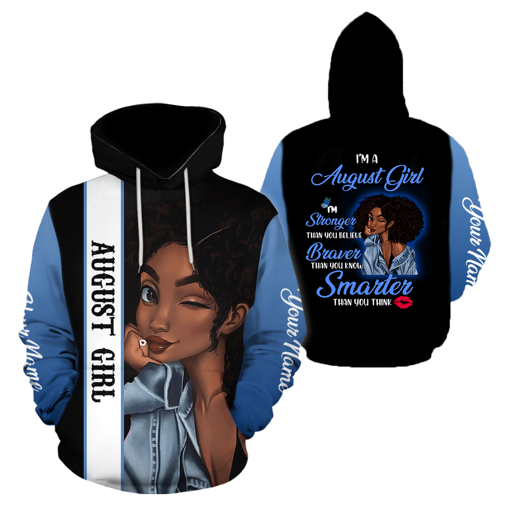 August Girl Cuztomize Name 3D All Over Printed Shirts For Women MH1011200S8