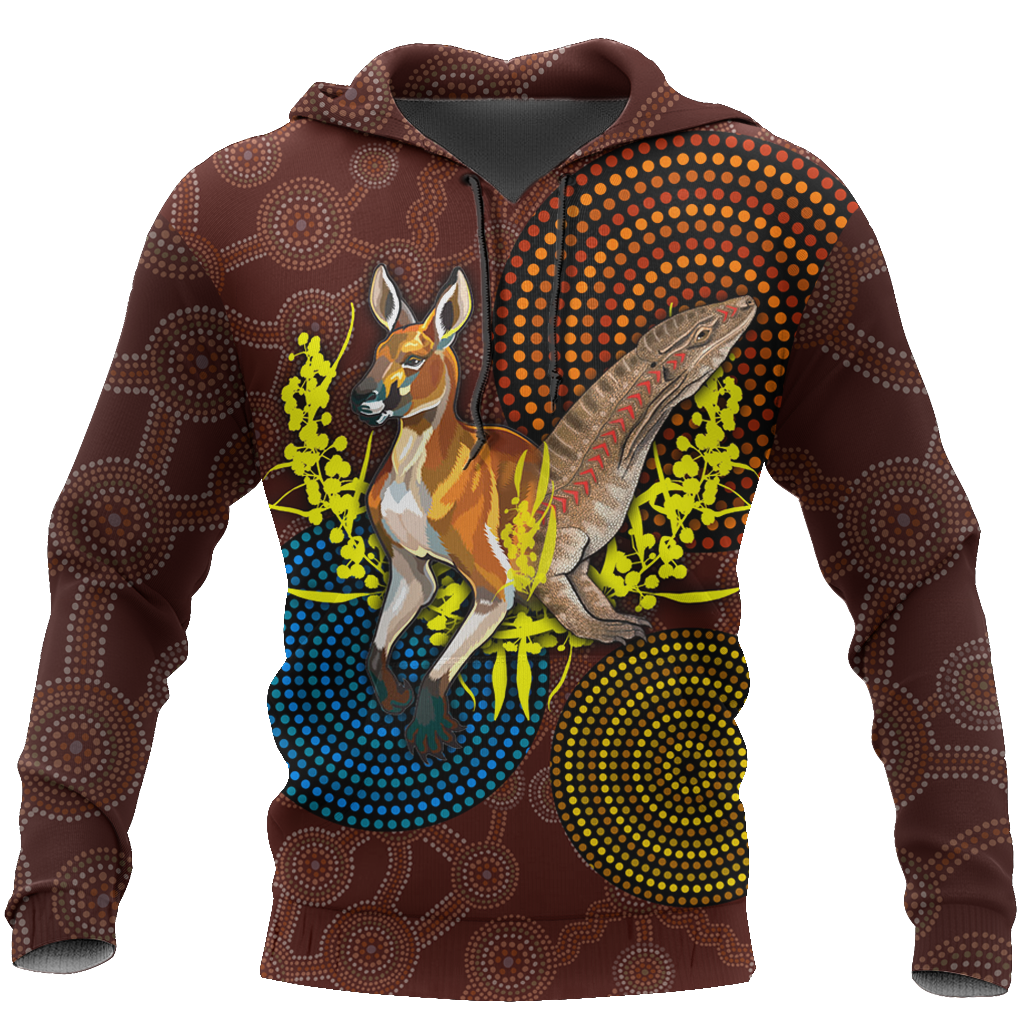 We are one Koori and Australia all over shirt for men and women brown TR030401 - Amaze Style™-Apparel