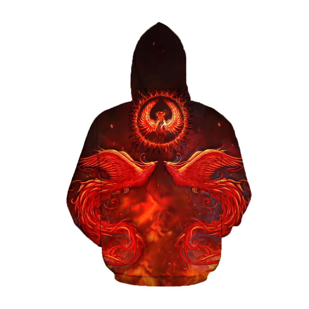 Beautiful Phoenix Hoodie Shirt for Men and Women HHT08102002