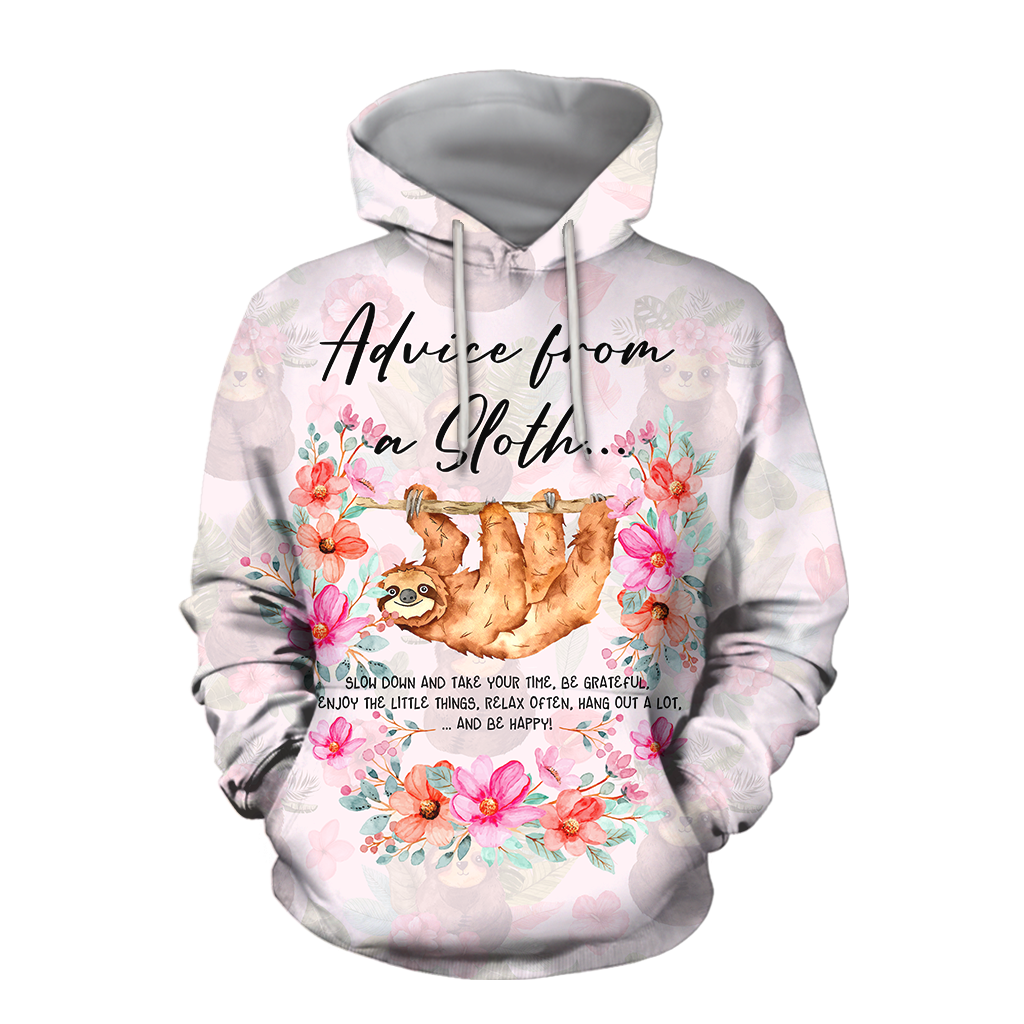 All Over Printed Advice From A Sloth HHT04092009-MEI