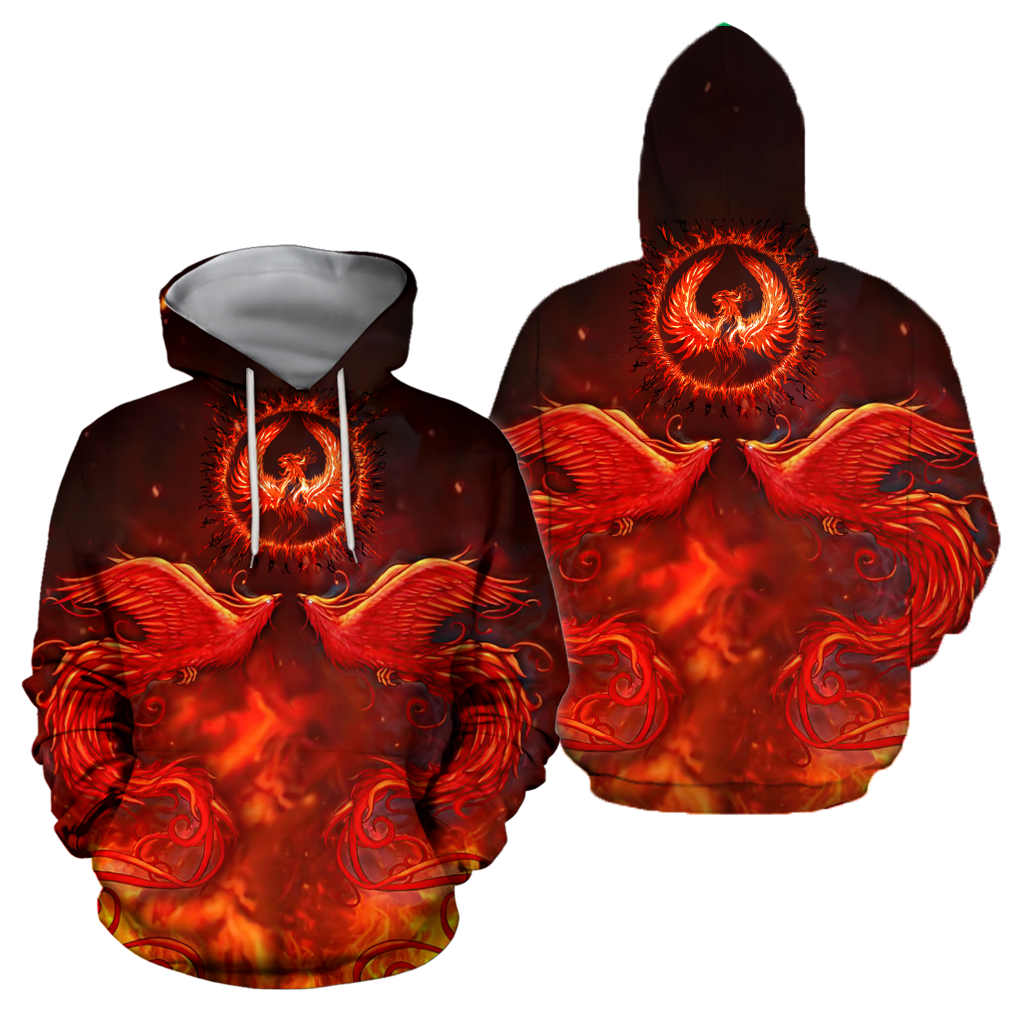 Beautiful Phoenix Hoodie Shirt for Men and Women HHT08102002