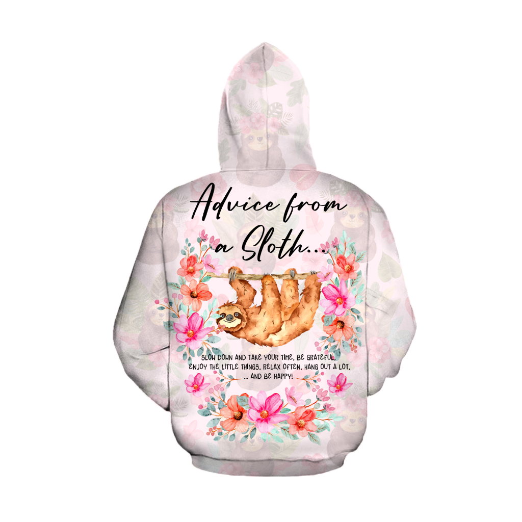 All Over Printed Advice From A Sloth HHT04092009-MEI