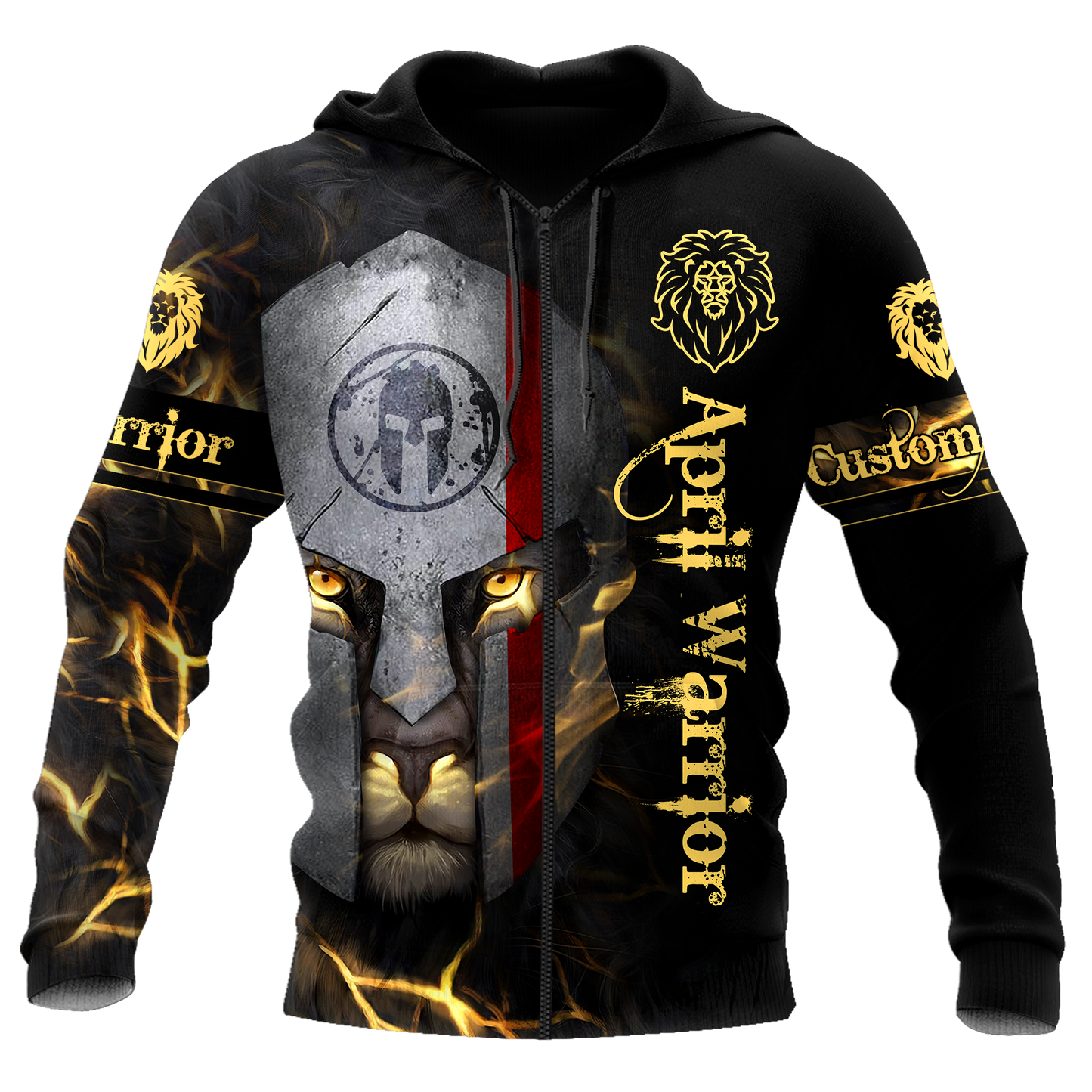 April Spartan Lion Warrior 3D All Over Printed Unisex Shirt