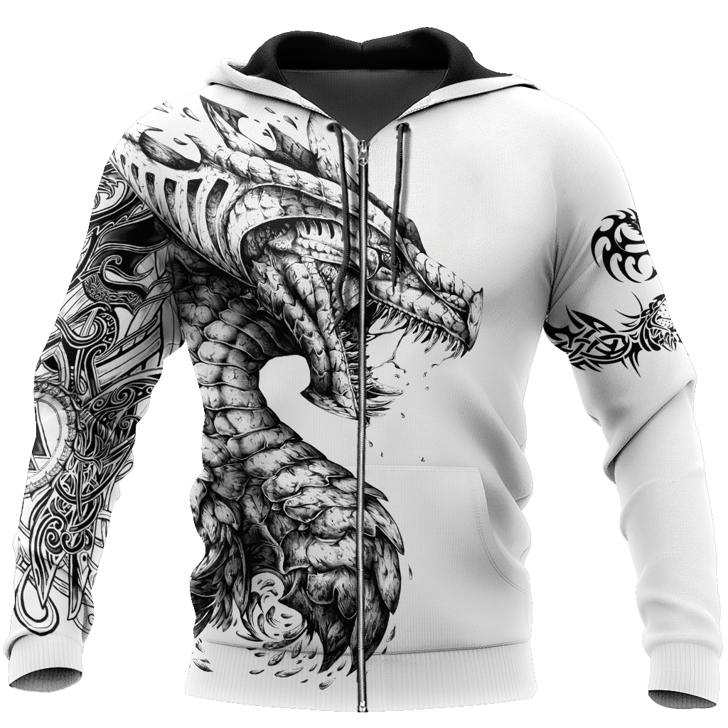 Tattoo and Dungeon Dragon Hoodie T Shirt For Men and Women HAC250502-NM - Amaze Style™-Apparel