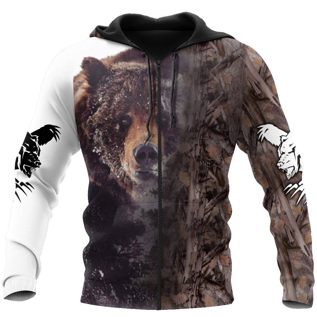 Bear Hunting 3D All Over Printed Shirts For Men
