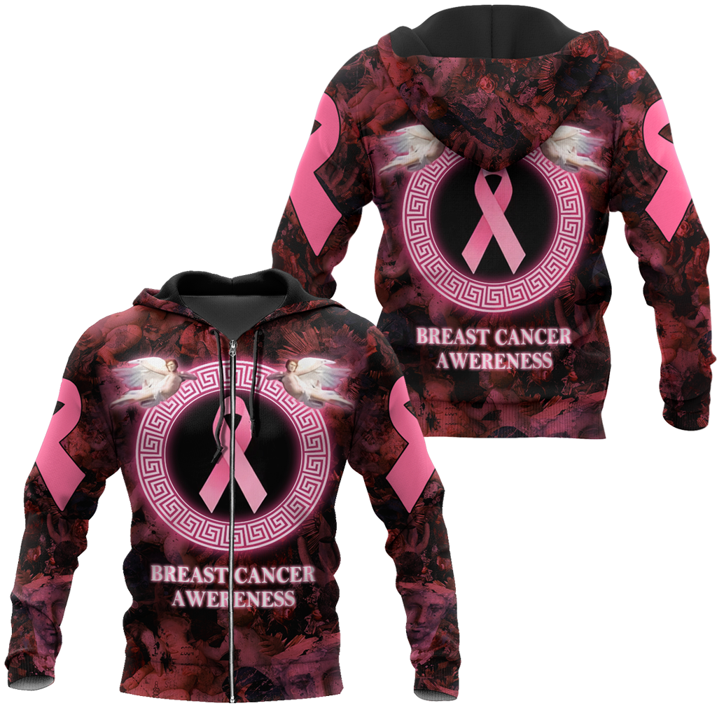 3D Angel Breast Cancer Awareness Hoodie T-Shirt Sweatshirt SU110301 - Amaze Style™-Apparel