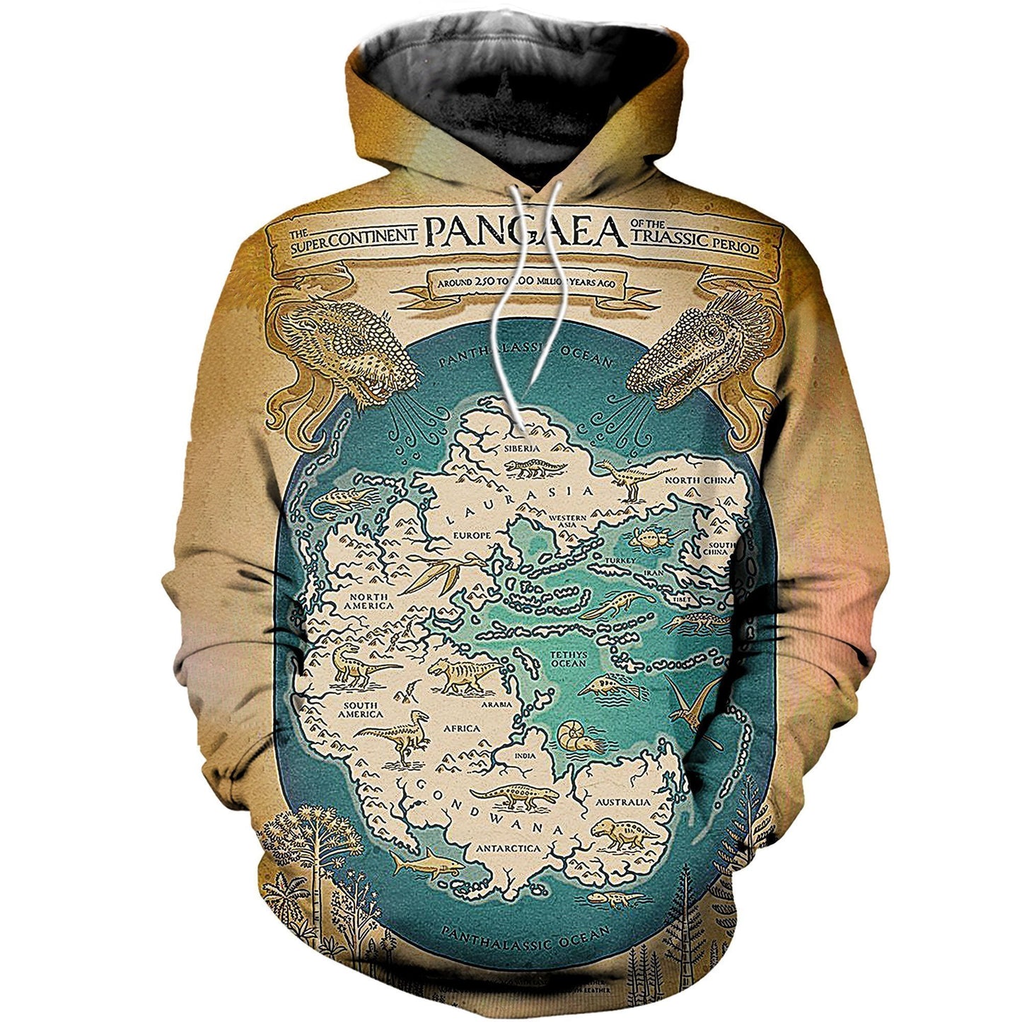 3D All Over Printed Dinosaur Map Shirts And Shorts - Amaze Style™-3D All Over Printed Clothes