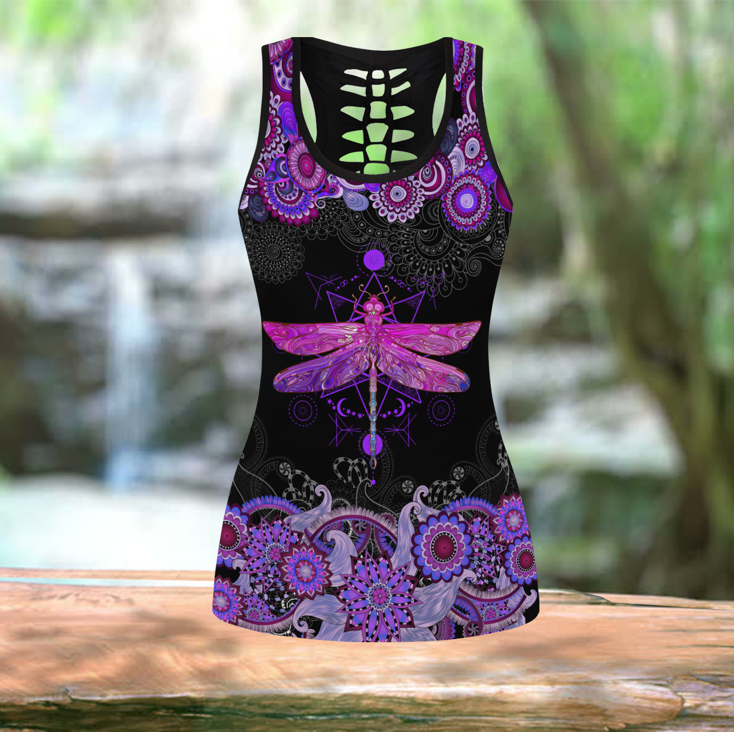 Beautiful Dragonfly Combo Tank + Legging JJ140401 - Amaze Style™-Apparel