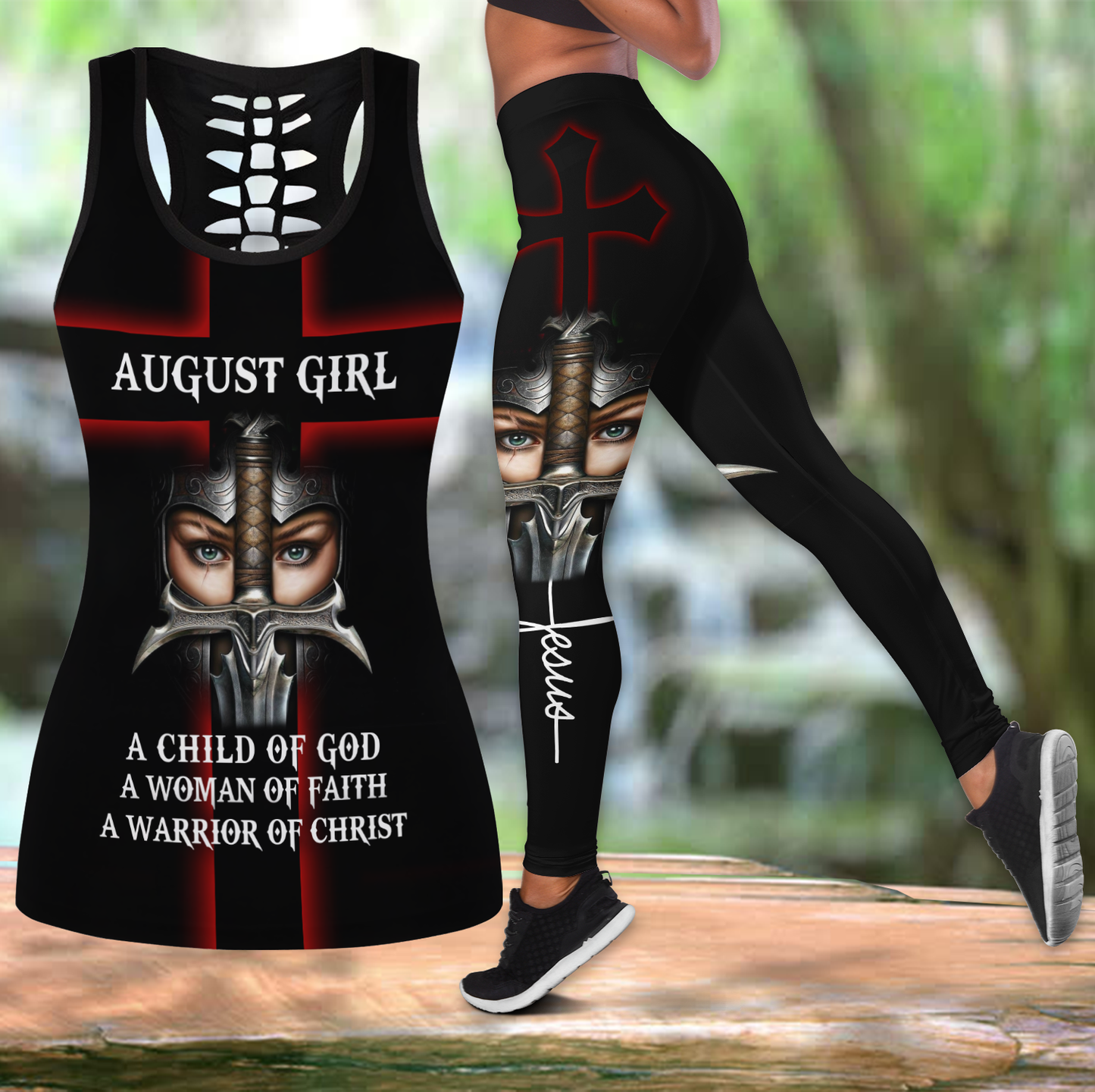 August Girl Combo Tank Top + Legging - A Child Of God JJ30052003S