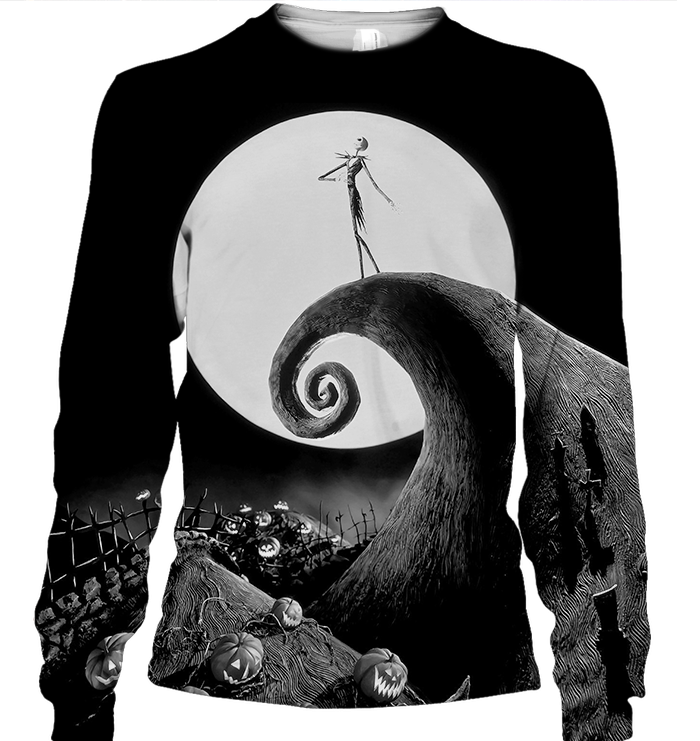3D AOP Jack Skellington-Apparel-6teenth World-Sweatshirt-S-Vibe Cosy™