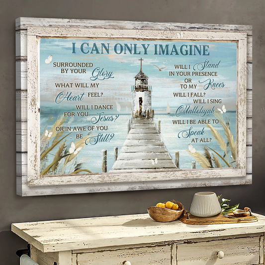 Beautiful life I can only Imagine Jesus Landscape Canvas Print Wall Art