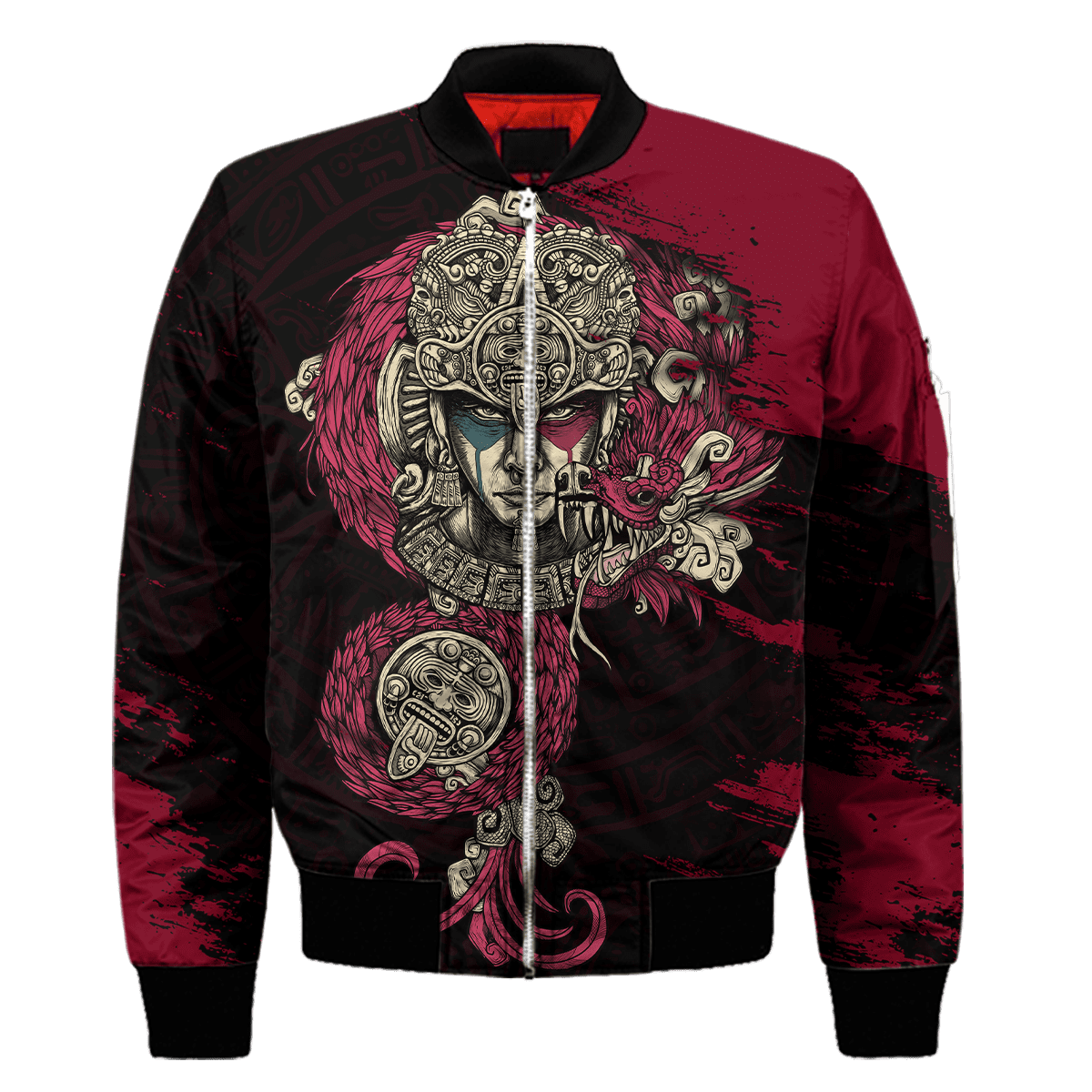 Aztec Warrior 3D All Over Printed Unisex Hoodie no2