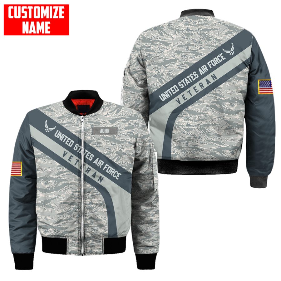 Premium Unique U.S Air Force Veteran Polo All Over Printed Personalized Shirt