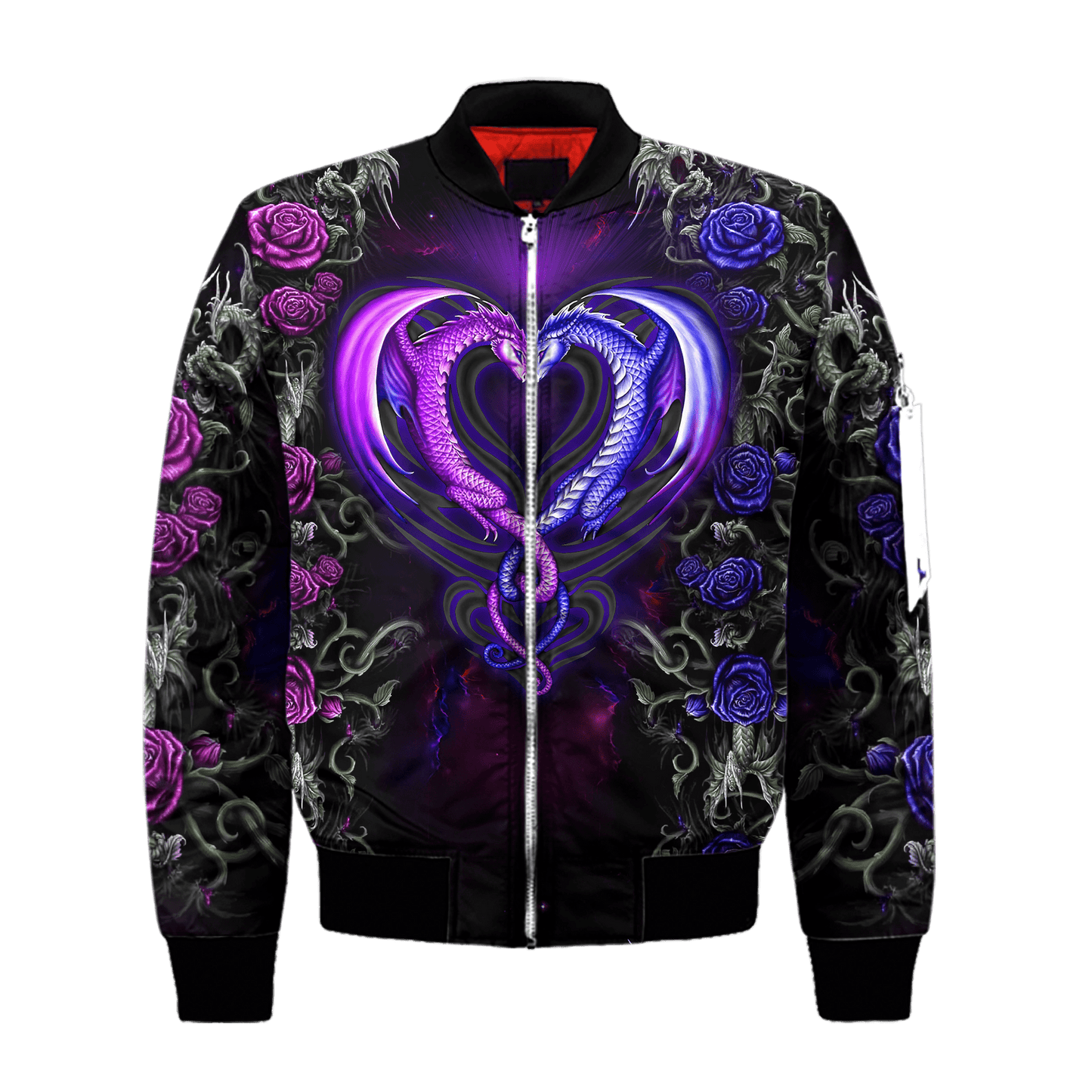 Tmarc Tee Dungeons and Dragons Couple 3D All Over Printed Shirts Purple