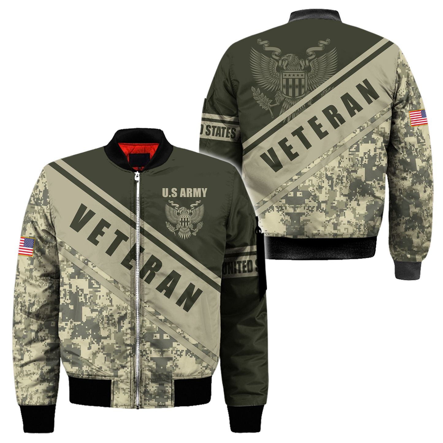 US Army Veteran 3D All Over Printed Shirts