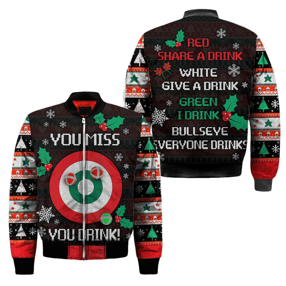 You Miss You Drink Christmas 3D All Over Printed Unisex Shirts