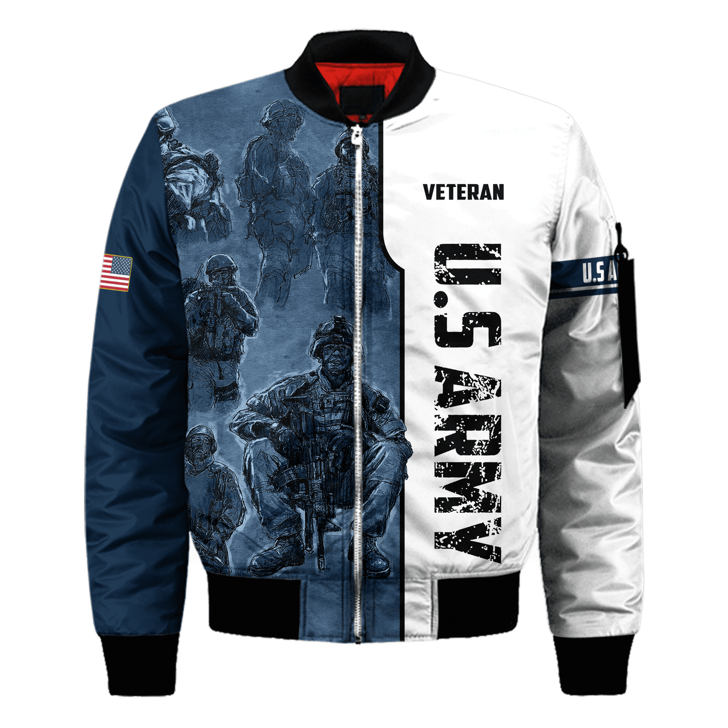 US Veteran 3D All Over Printed Unisex Hoodie