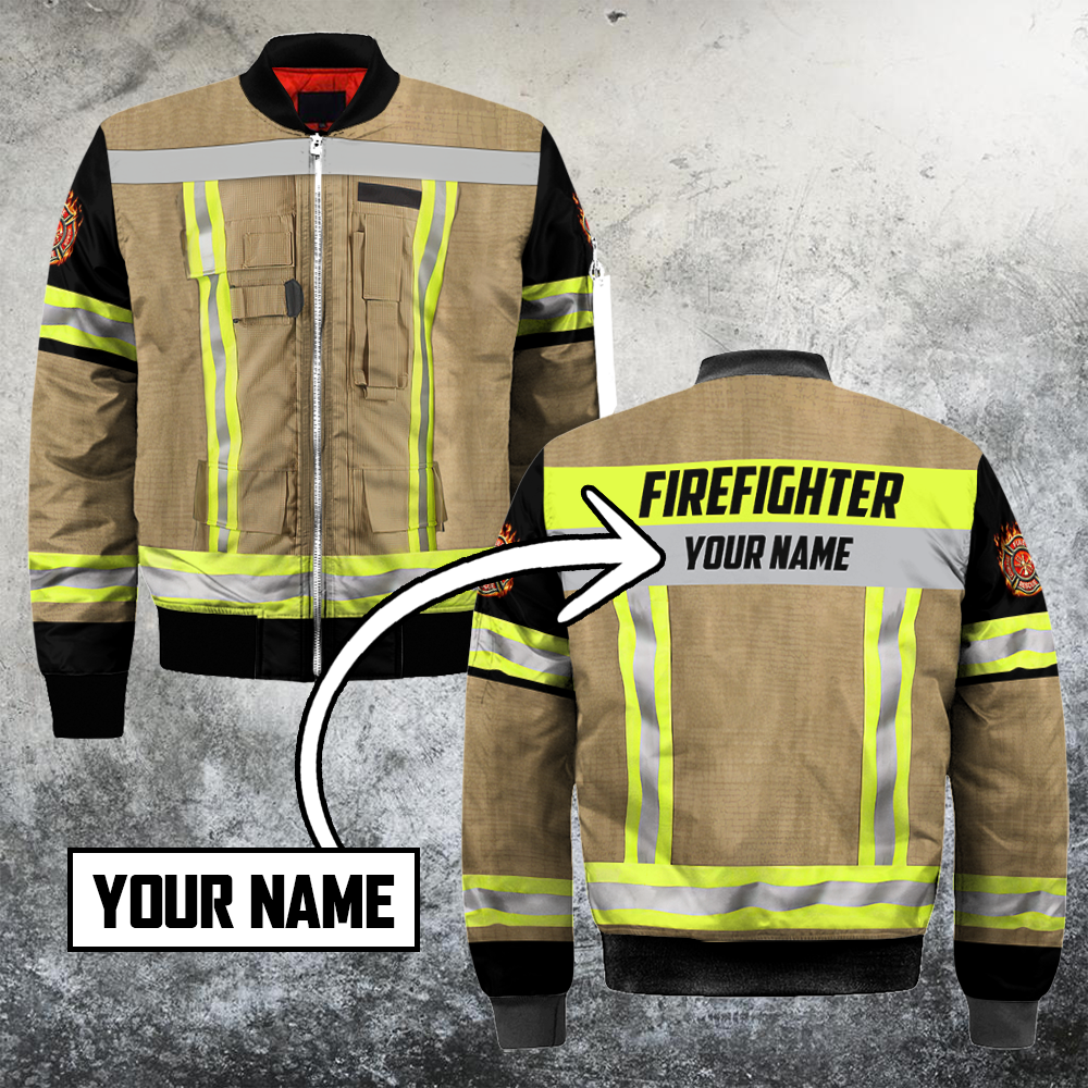 Customize Name Firefighter 3D All Over Printed Unisex Shirts