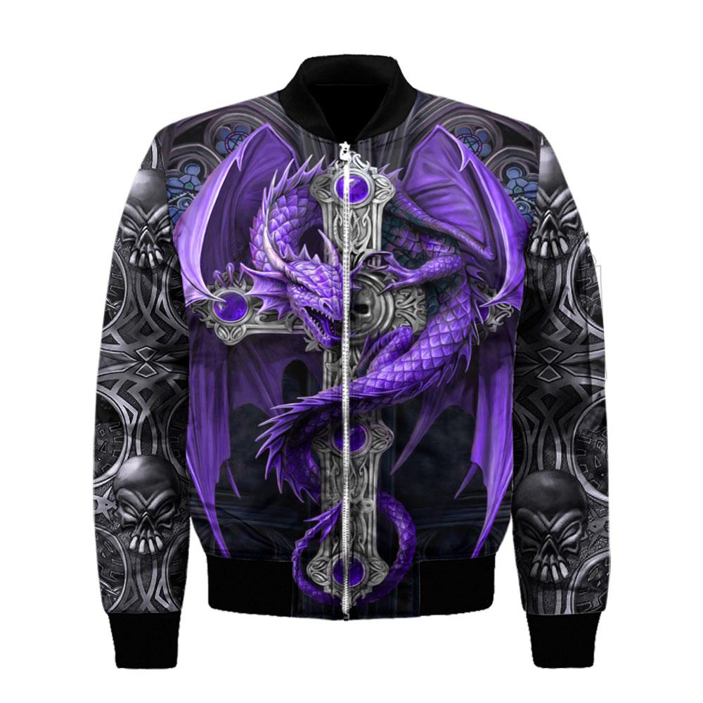 Tmarc Tee Dungeons and Dragons Purple Tattoo 3D All Over Printed Shirts