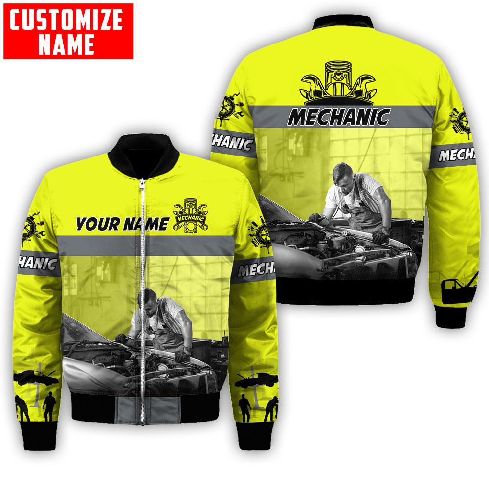 Tmarc Tee Personalized Name Mechanic 3D All Over Printed Unisex Shirts