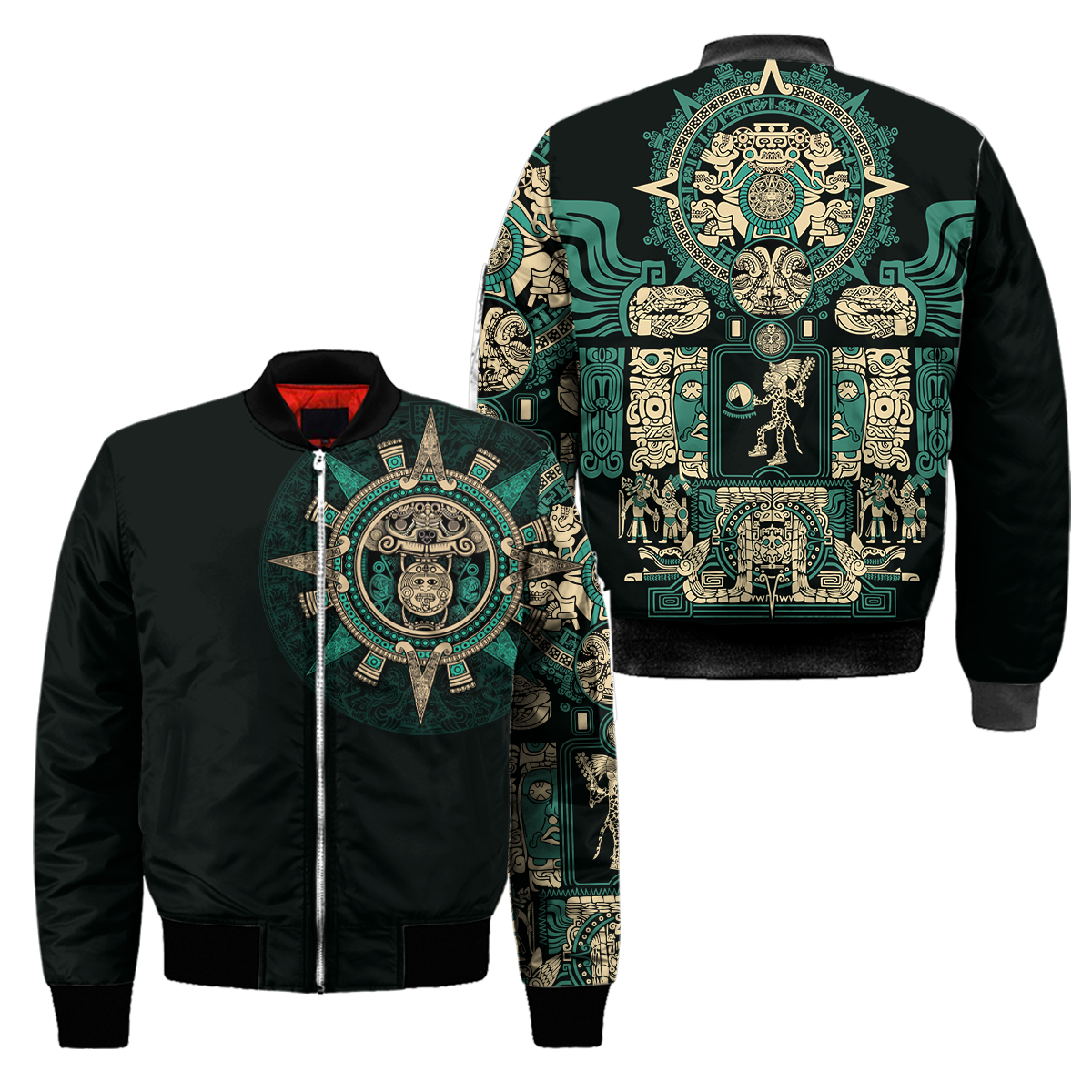 Aztec Mexican Blue 3D All Over Printed Unisex Hoodie no1