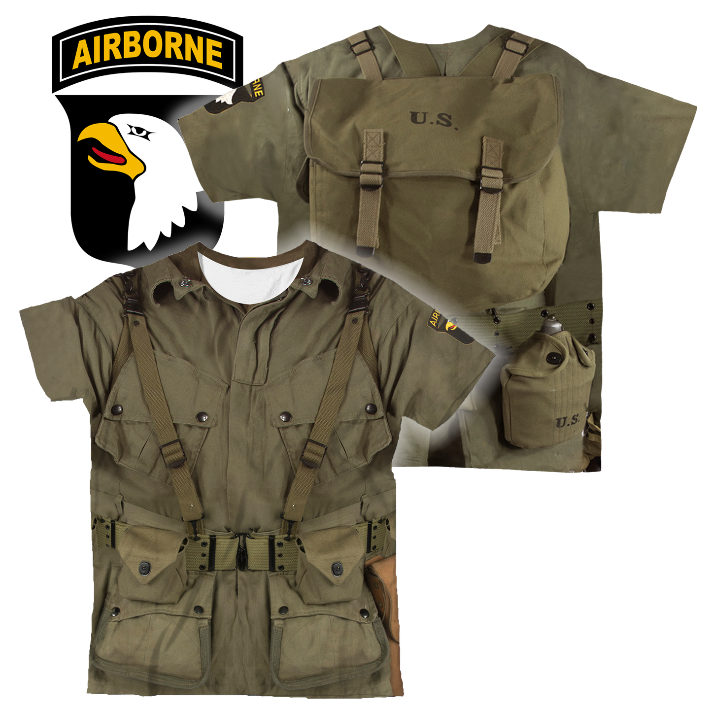 3D All Over Printed WW2 Paratroopers Uniform - Amaze Style™-Apparel