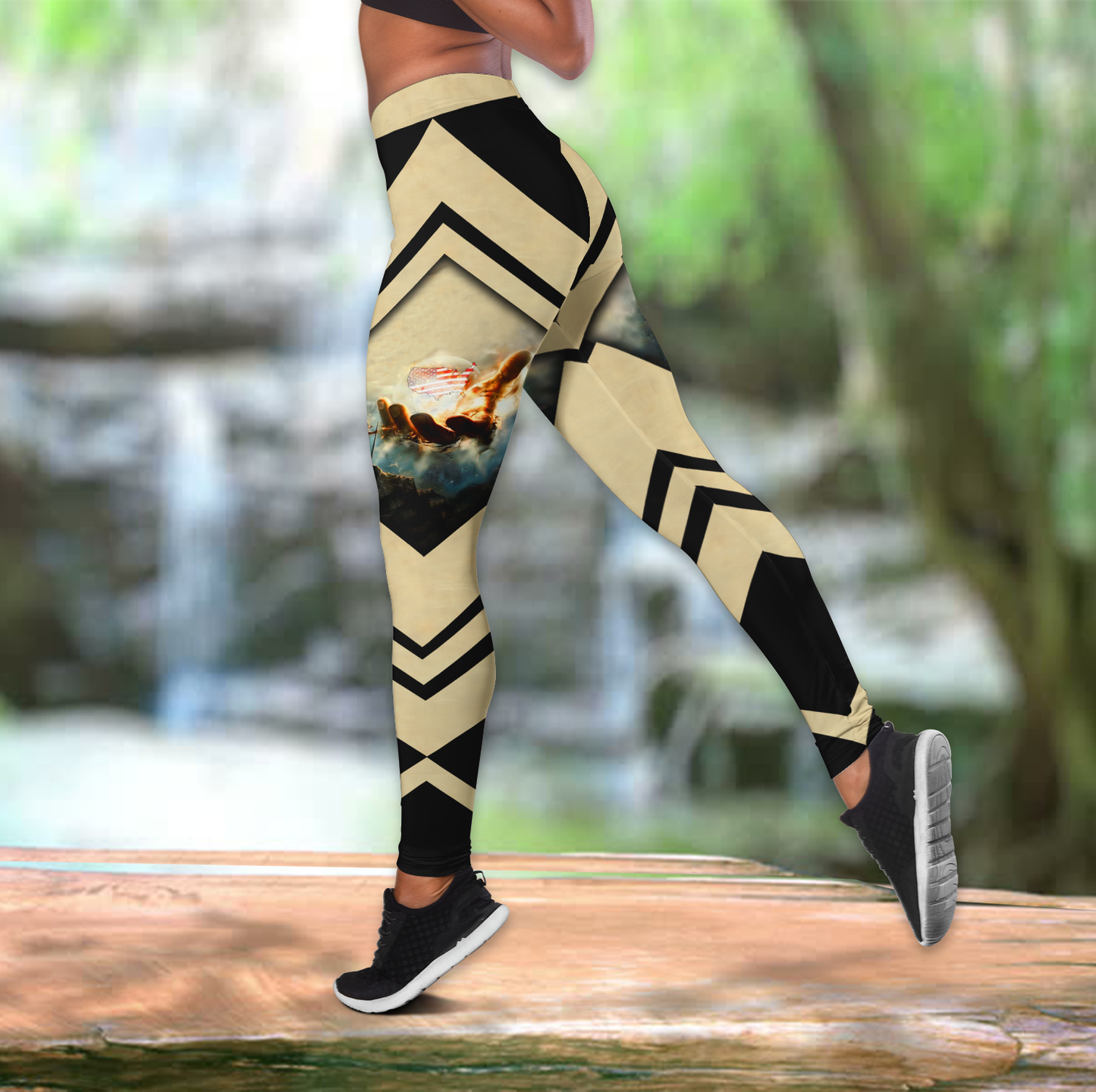 America One Nation Under God Legging & Tank Top ML