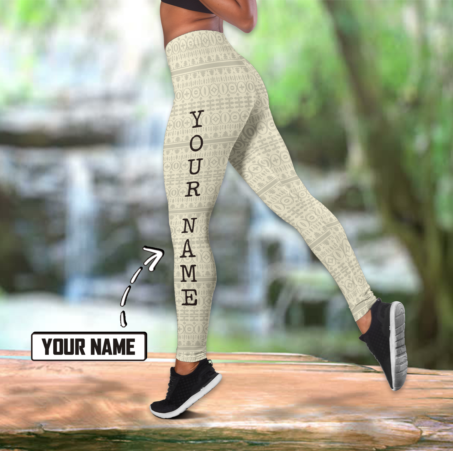 African Culture Black Queen Personalize Name Legging & Tank top