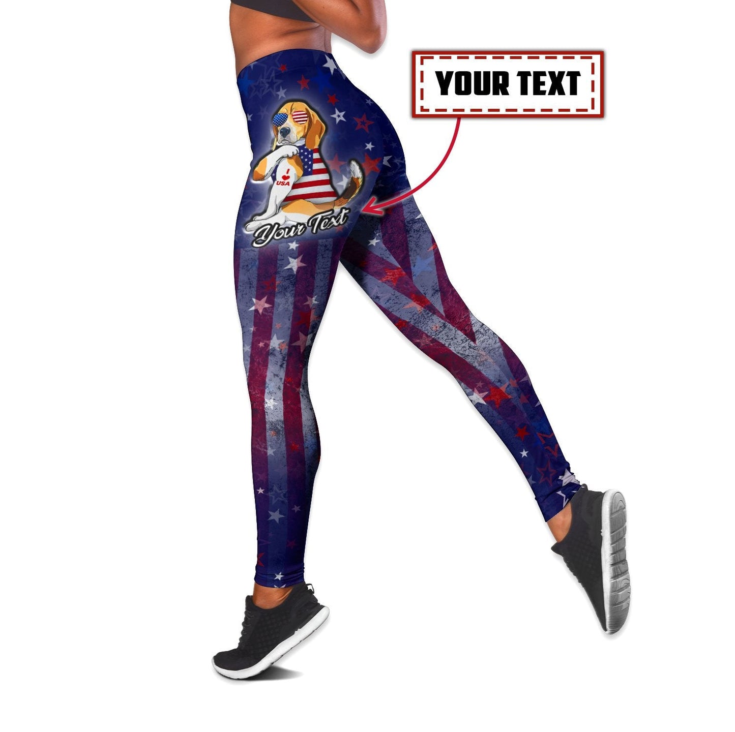 American Dog Personalize Legging & Tank Top