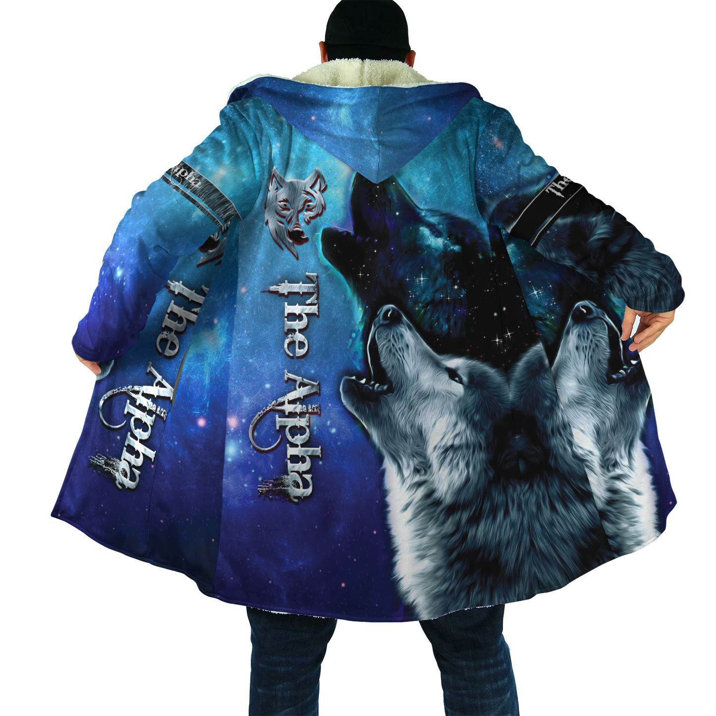 The Alpha Wolf 3D All Over Printed Unisex Deluxe Hoodie ML