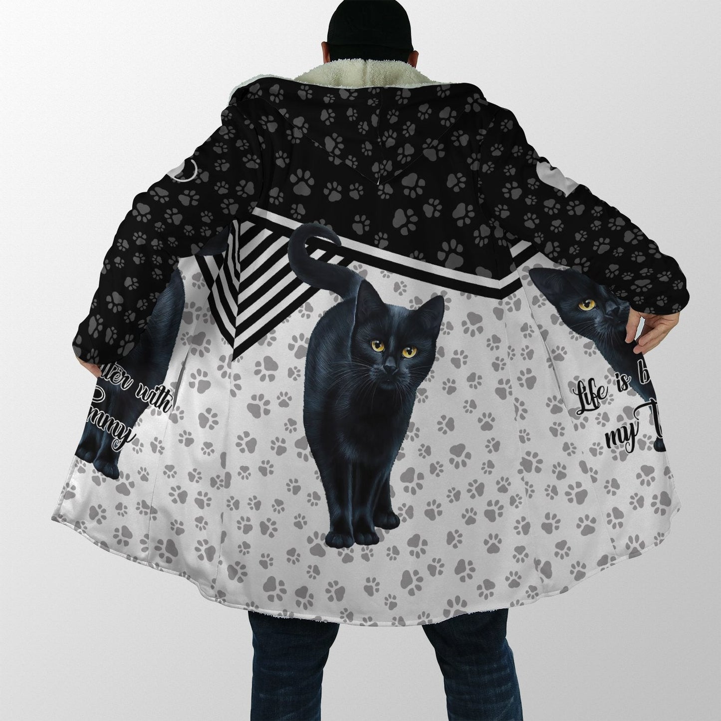 Black Cat Cloak For Men And Women JJ06022103