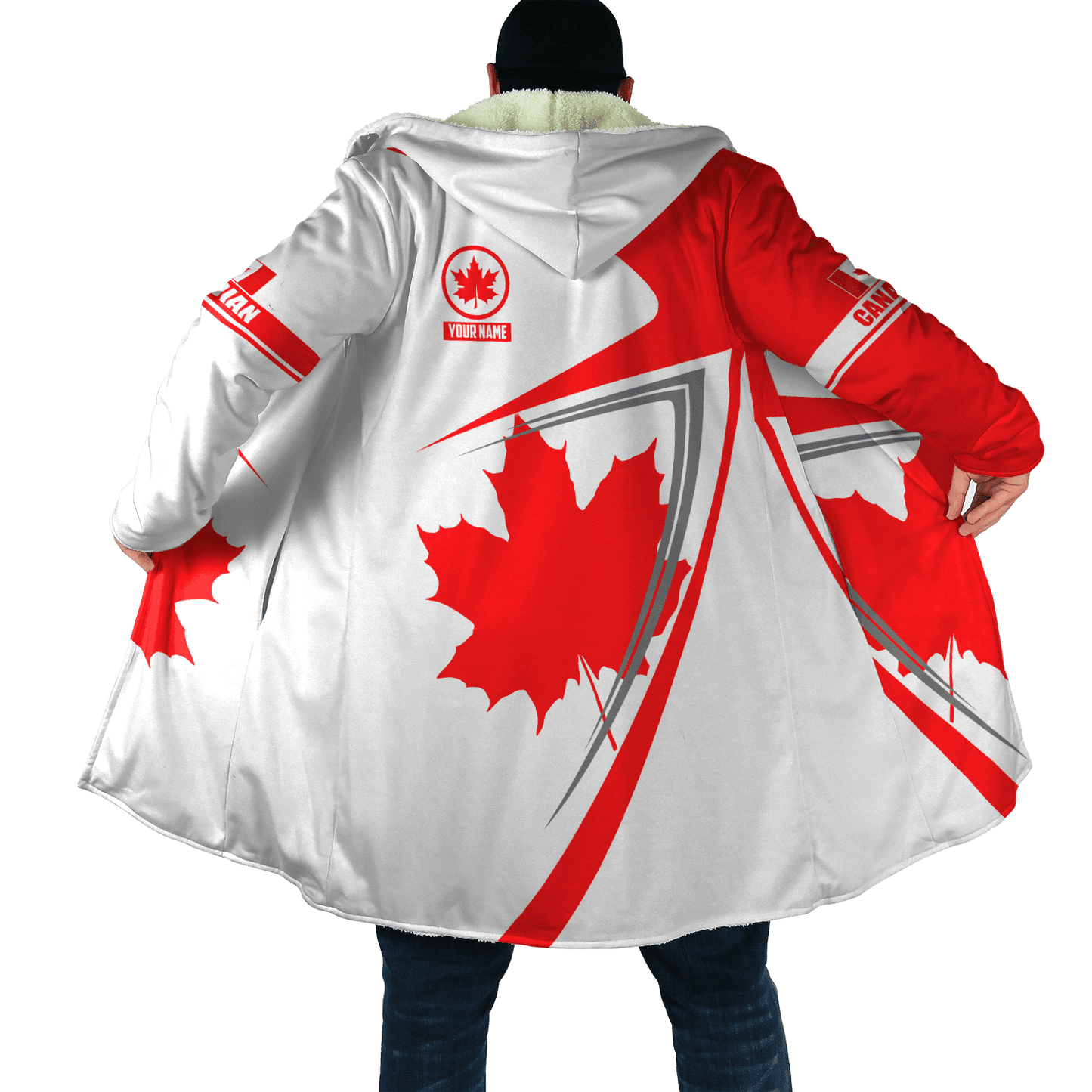 Canada Day No19 Personalized Name Pullover Premium Unisex Hoodie Maple Leaf
