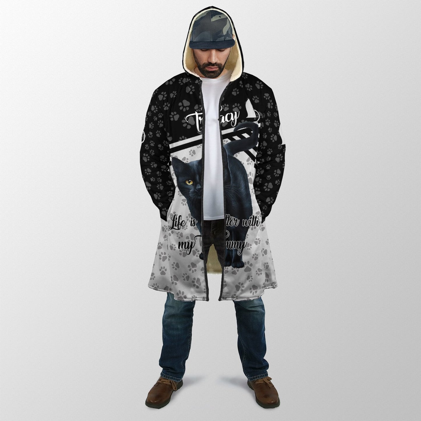 Black Cat Cloak For Men And Women JJ06022103