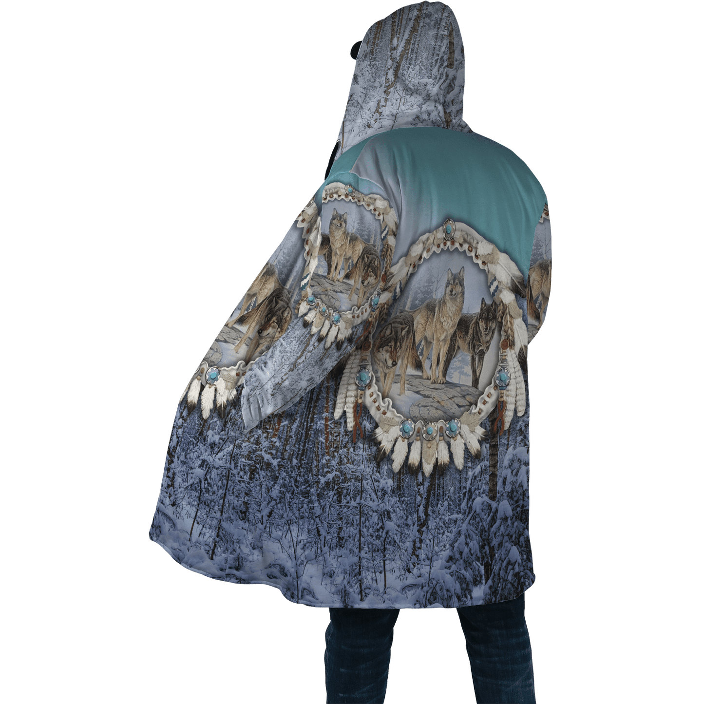 Wolf Native American 3D All Over Printed Unisex Shirt