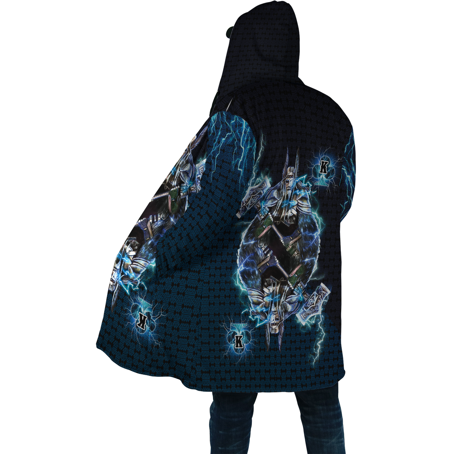 Thor The True King Vikings All Over Printed Unisex Deluxe Hoodie ML