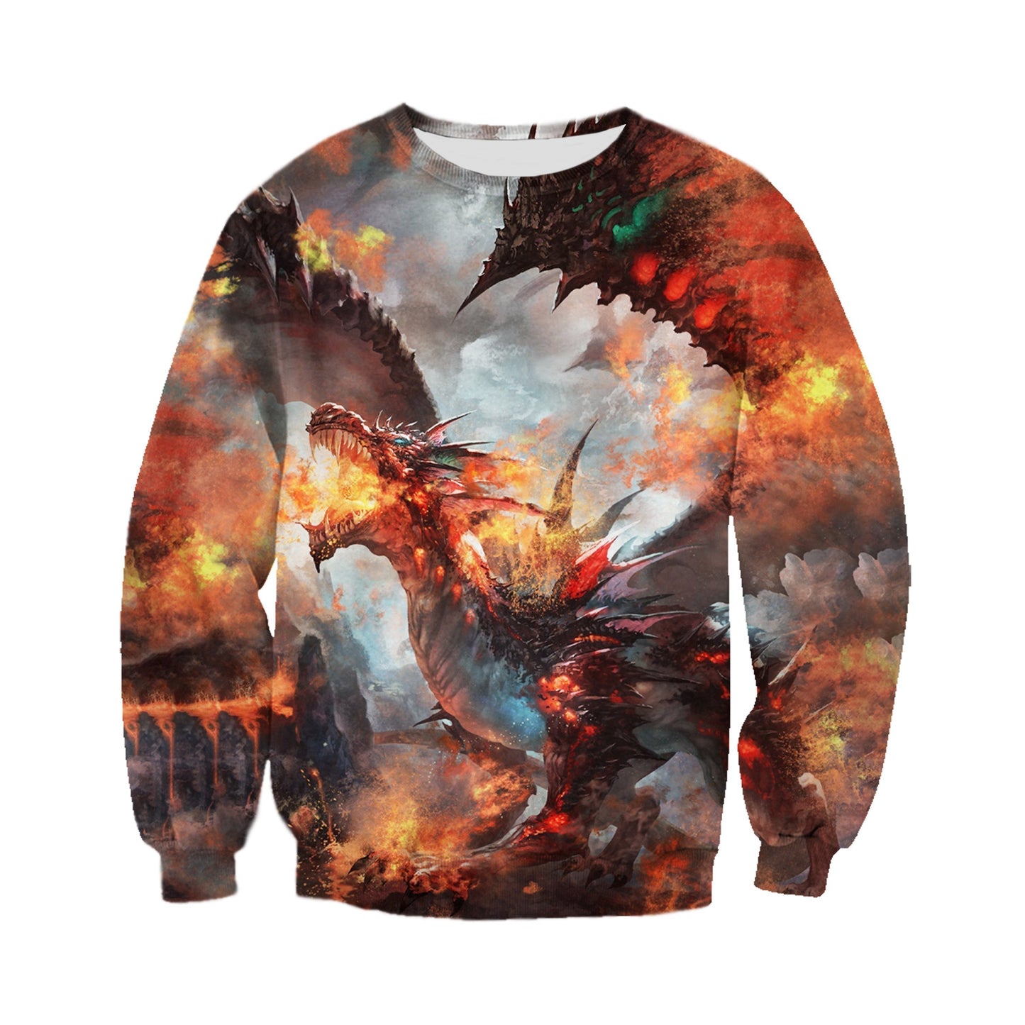 3D All Over Printed Fire Dragon Clothes - Amaze Style™-Apparel
