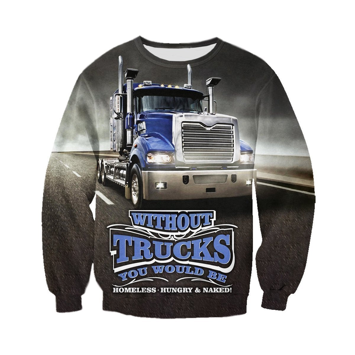 3D All Over Printed Truck In Road Clothes-Apparel-6teenth World-Sweatshirt-S-Vibe Cosy™