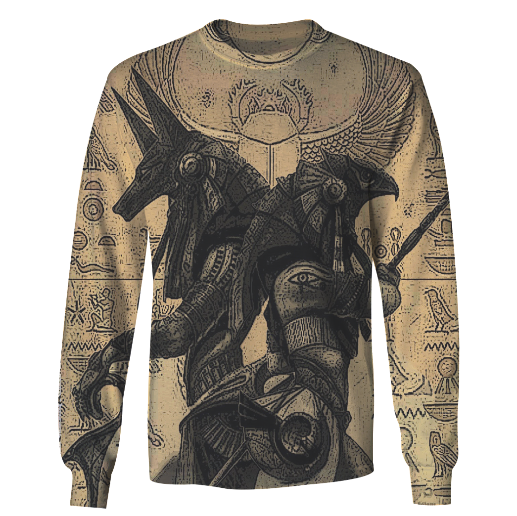 3D All Over Print ANUBIS AND OSIRIS Hoodie - Amaze Style™-Apparel