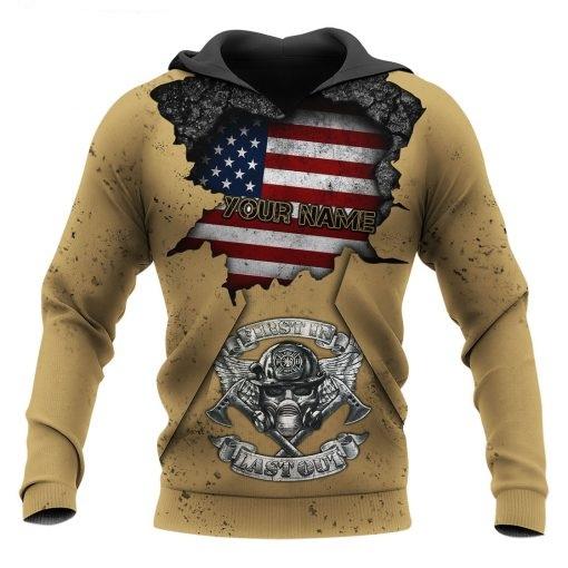 Personalized Name Firefighter 3D All Over Printed Unisex Shirts