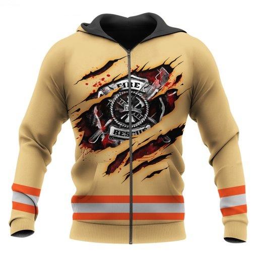 Premium Firefighter 3D All Over Printed Unisex Shirts