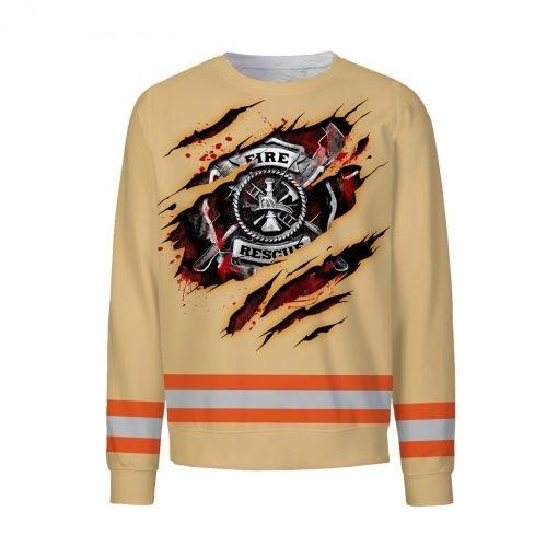 Premium Firefighter 3D All Over Printed Unisex Shirts