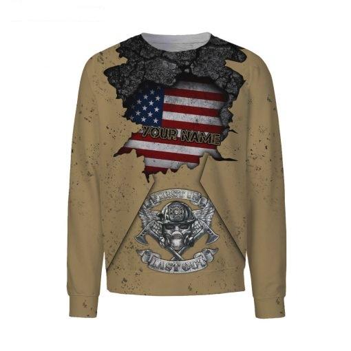 Personalized Name Firefighter 3D All Over Printed Unisex Shirts