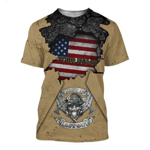 Personalized Name Firefighter 3D All Over Printed Unisex Shirts