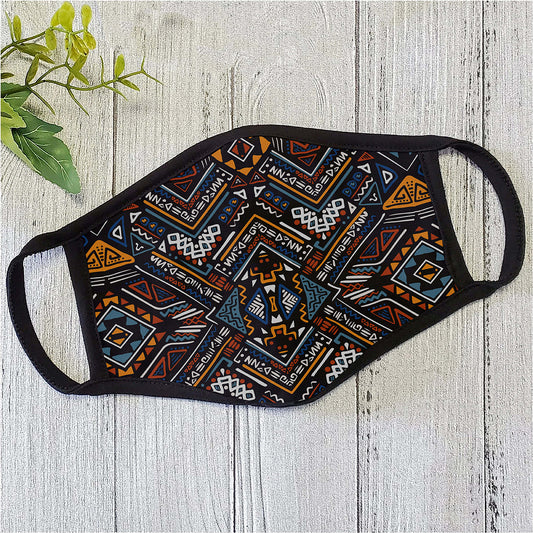 African Dashiki Pattern Face Mask ML