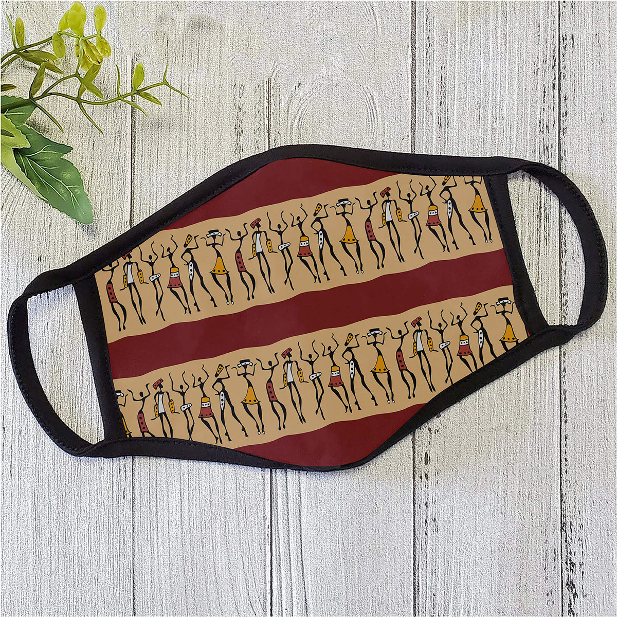 African Black Girl Pattern Face Mask ML