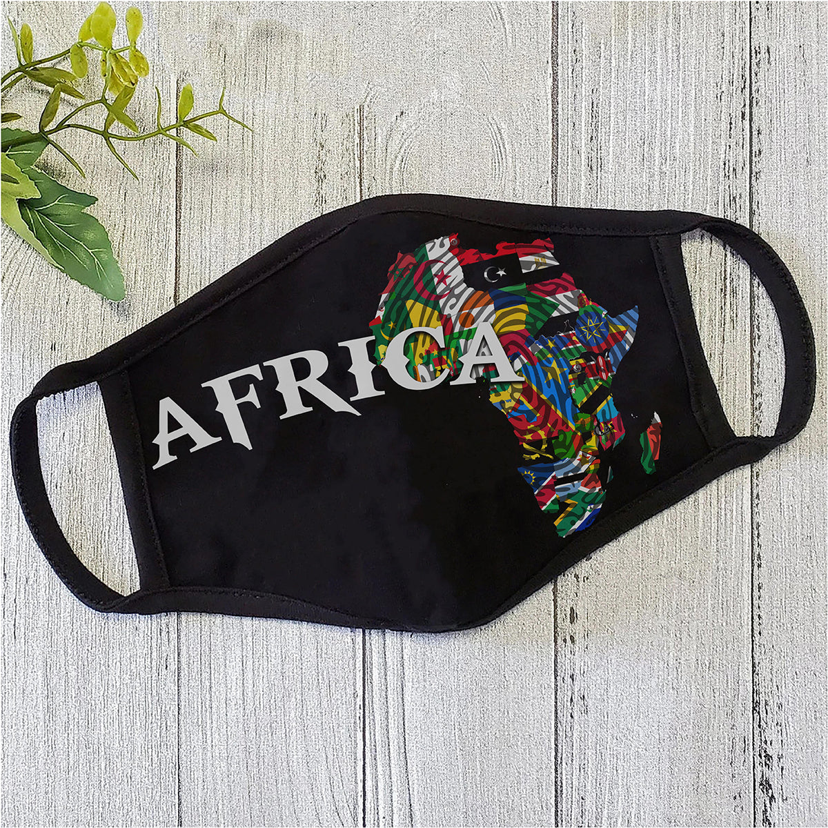 African DNA Map Face Mask ML