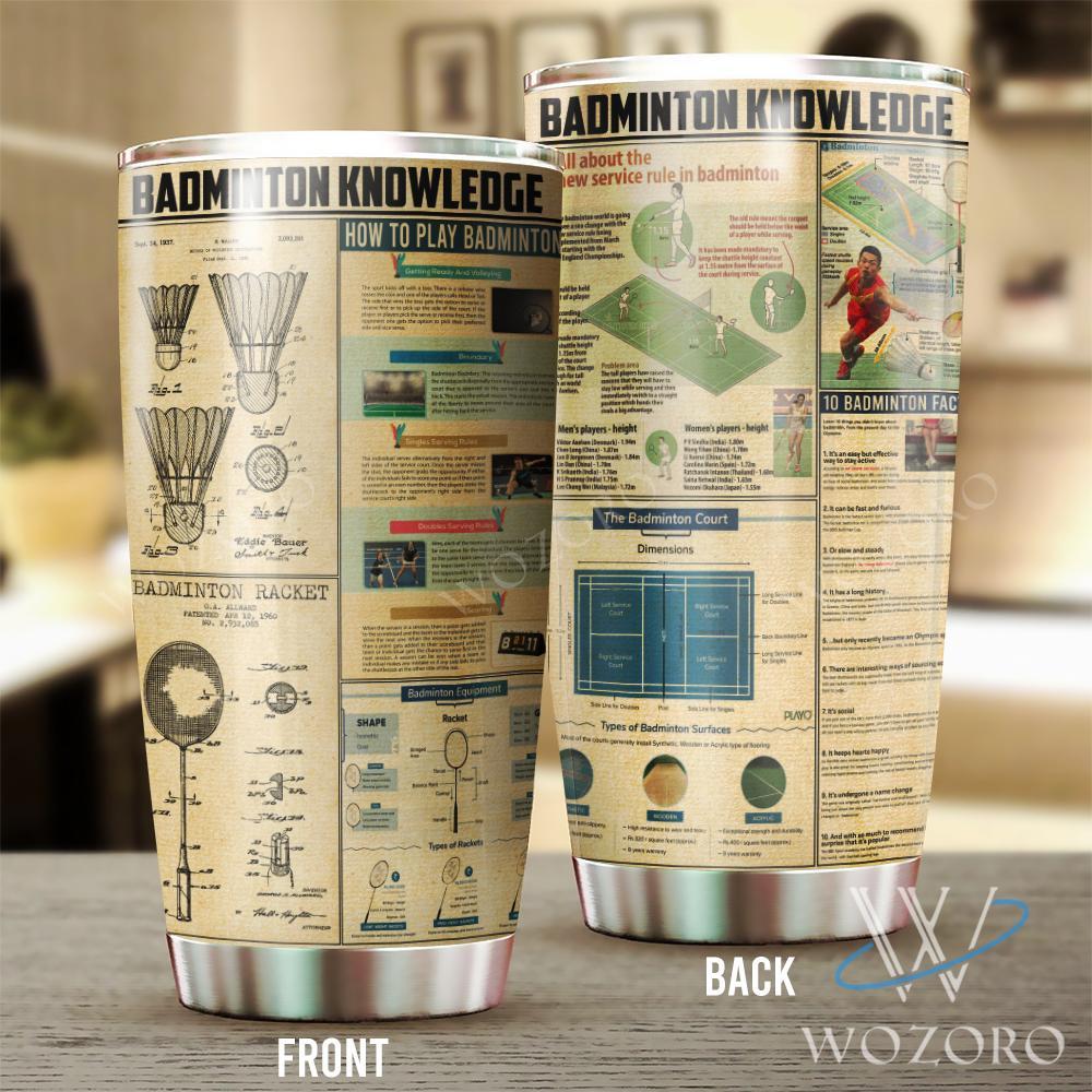 Badminton Knowledge Tumbler TA032307 - Amaze Style™-