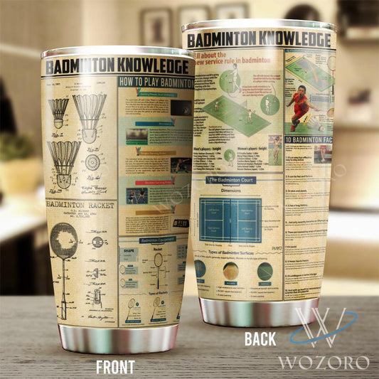 Badminton Knowledge Tumbler TA032307 - Amaze Style™-