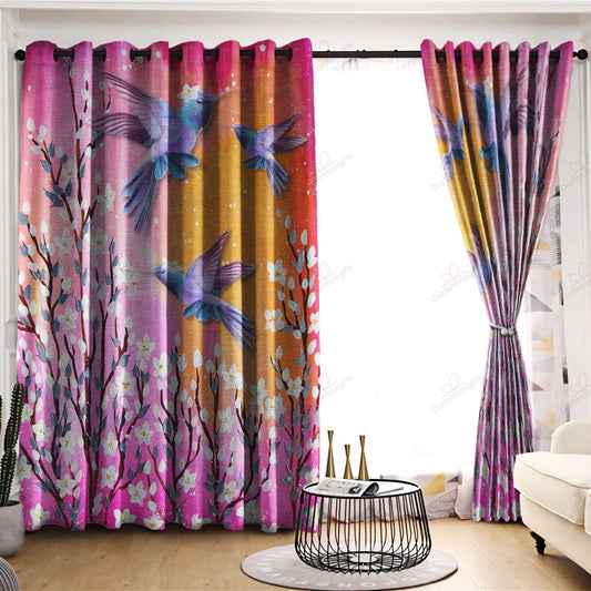 Spring Hummingbird Window Curtains By ML ML120602S